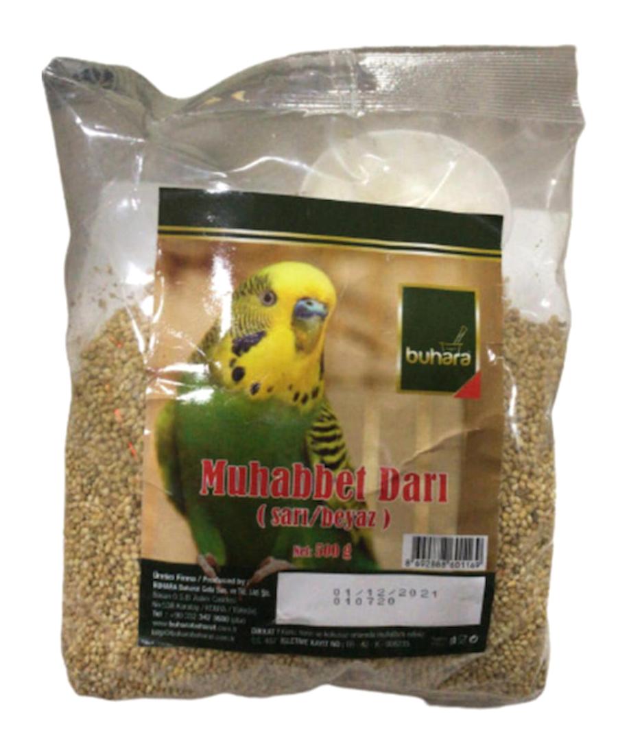 Buhara Kabuklu Sade Muhabbet Kuşu Yemi 500 gr