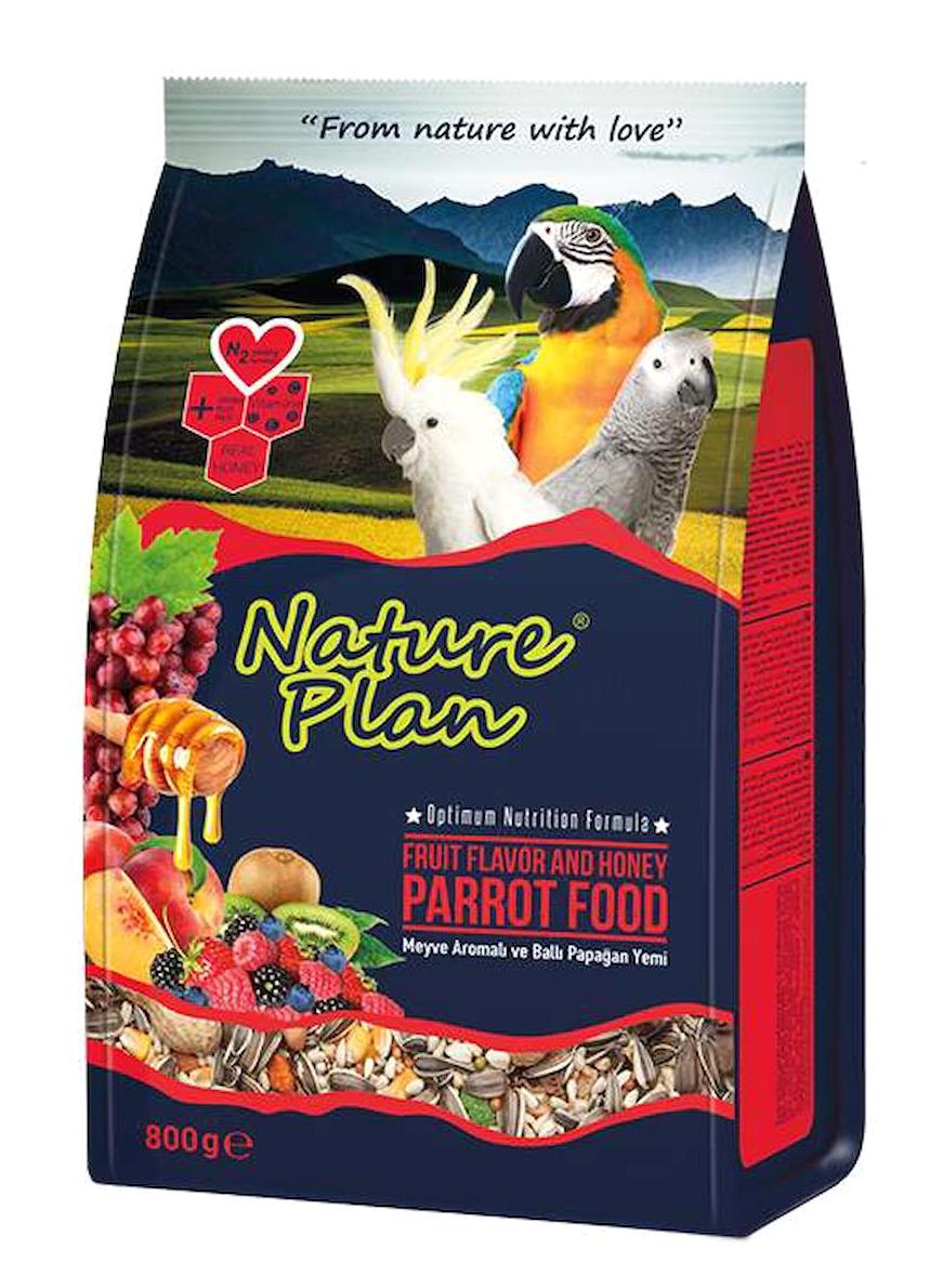 Nature Plan Kabuklu Ballı-Meyveli Vitaminli Papağan Yemi 5x800 gr
