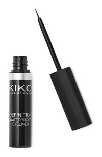 Kiko Definition Suya Dayanıklı Siyah İnce Uçlu Fırça Likit Eyeliner