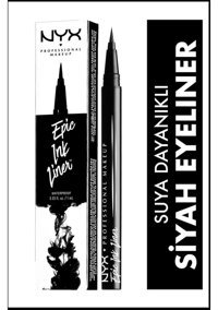 NYX Professional Makeup Suya Dayanıklı Siyah İnce Uçlu Keçe Kalem Eyeliner