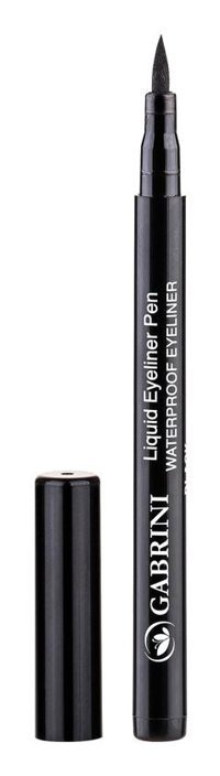 Gabrini Suya Dayanıklı Siyah Kalıcı İnce-Kalın Uçlu Keçe Likit Eyeliner