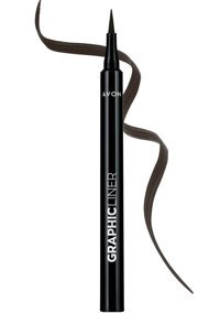 Avon Graphic Liner Mat Kahverengi İnce Uçlu Keçe Likit Eyeliner