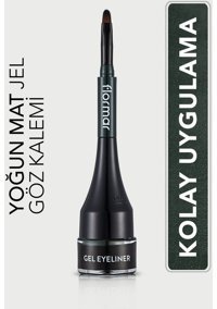 Flormar 004 Mat Yeşil İnce-Kalın Uçlu Fırça Jel Eyeliner