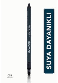 Flormar Smoky Eyes 003 Çift Taraflı Suya Dayanıklı Mat Siyah Keçe Kalem Eyeliner