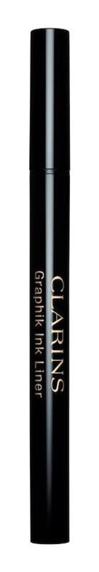 Clarins Graphik Ink Suya Dayanıklı Parlak Siyah Kalıcı İnce-Kalın Uçlu Keçe Kalem Eyeliner