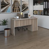 Kenzlife Dolaplı 75x80x120 cm Suntalam Gövdeli Açık Kahverengi Çalışma Masası