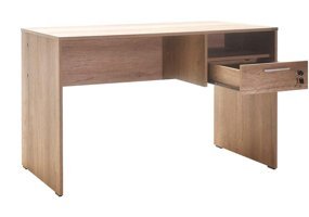 Adore Mobilya Concept Kitaplıklı Çekmeceli 75x60x120 cm Yonga Levha Gövdeli Ceviz Çalışma Masası