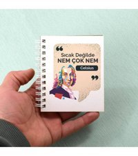 Hediyemen Celsius A6 Çizgisiz Küçük Boy Beyaz Not Defteri