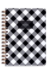Matt Notebook Ekose A5 Çizgili Orta Boy Siyah Not Defteri