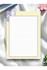 Mirya Notes A4 Çizgili Orta Boy Sarı Not Defteri