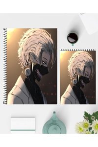 Feroxby Ken Kaneki A5 Çizgisiz Orta Boy Çok Renkli Not Defteri