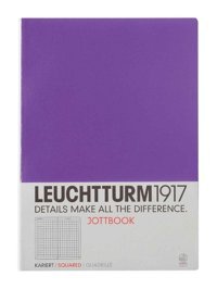Leuchtturm1917 A4 Kareli Büyük Boy Mor Not Defteri