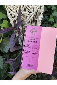 Acesa A5 Çizgili Orta Boy Pembe Not Defteri