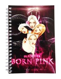 Limmy Blackpink A7 Çizgili Küçük Boy Siyah Not Defteri