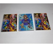 Mikro Bakugan A6 Çizgili Orta Boy Çok Renkli 3'lü Not Defteri