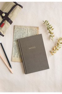 Hiddenpaperco Kalemli A5 Çizgili Orta Boy Kahverengi Not Defteri