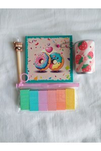 Hecezm Kalemli A6 Çizgili Düz Küçük Boy Çok Renkli 4'lü Set Not Defteri
