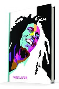 Pop Art Bob Marley A5 Çizgili Orta Boy Çok Renkli Not Defteri