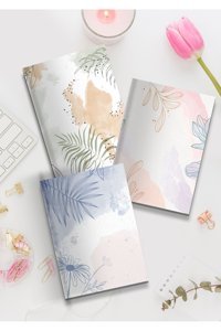 Grafikspan A5 Çizgisiz Düz Orta Boy Çok Renkli 3'lü Set Not Defteri