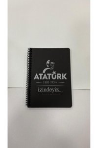 Tüftürük Atatürk A5 Çizgisiz Orta Boy Yeşil Not Defteri