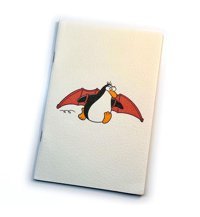 Süper Penguen A5 Çizgili Orta Boy Beyaz Not Defteri