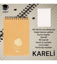 Seyfikirtasiye A6 Kareli Küçük Boy Sarı Not Defteri