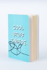 Mundo Shop Cool Stuff Inside A5 Çizgisiz Orta Boy Mavi Not Defteri