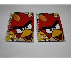 Mikro Angry Birds A6 Çizgili Orta Boy Çok Renkli 2'li Not Defteri
