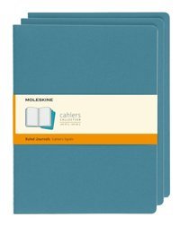 Moleskine Cahier A5 Çizgili Büyük Boy Mavi 3'lü Not Defteri