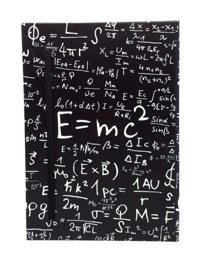 Kuzgunshop Albert Einstein A5 Çizgisiz Orta Boy Siyah Not Defteri