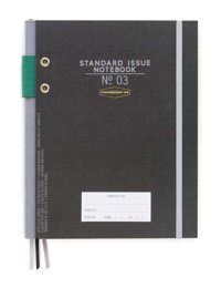 Designworks İnk Standart Issue A5 Çizgili Orta Boy Siyah Not Defteri