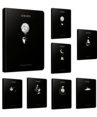 Gıpta Astro Notes A4 Noktalı Orta Boy Siyah Not Defteri