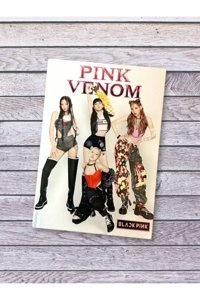 Kidol Blackpink A5 Çizgili Orta Boy Çok Renkli Not Defteri
