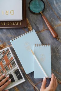 Matt Notebook A5 Çizgisiz Spiralli Orta Boy Mavi 2'li Set Not Defteri