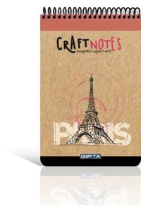 Gıpta Craft Notes A5 Kareli Orta Boy Çok Renkli Not Defteri