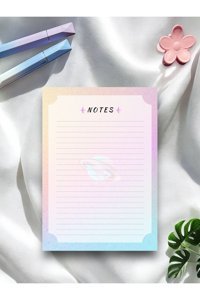 Mirya Notes Gezegen A5 Çizgili Orta Boy Çok Renkli Not Defteri