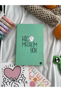 Planet Butik Hiç Mecalim Yok A5 Çizgisiz Büyük Boy Çok Renkli Not Defteri