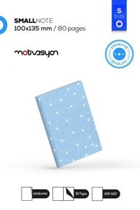 Motivasyon Yayınları Geo A5 Çizgisiz Orta Boy Mavi Not Defteri
