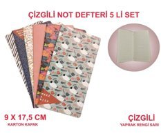 Abc A6 Çizgili Düz Küçük Boy Çok Renkli Set Not Defteri