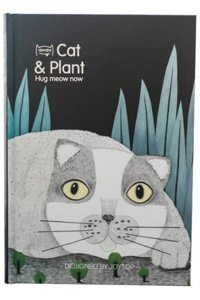 Joytoy Cat & Plant B5 Renkli Orta Boy Çok Renkli Not Defteri