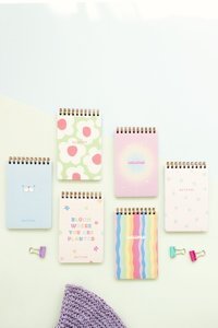 Matt Notebook A6 Çizgili Spiralli Küçük Boy Çok Renkli 6'lı Set Not Defteri