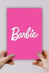 Sarang Barbie Yazılı A5 Çizgisiz Orta Boy Çok Renkli Not Defteri