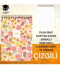 Seyfikirtasiye B5 Çizgili Orta Boy Pembe Not Defteri