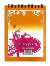 Klas A7 Renkli Büyük Boy Çok Renkli Not Defteri