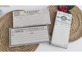 Arilcraft Vintage Pharmacy Western Union A7 Renkli Küçük Boy Çok Renkli Not Defteri