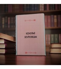 Algitsin Pembe Kalpli A4 Kareli Büyük Boy Pembe Not Defteri