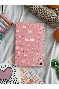 Planet Butik Big Plan Inside A5 Çizgisiz Büyük Boy Çok Renkli Not Defteri
