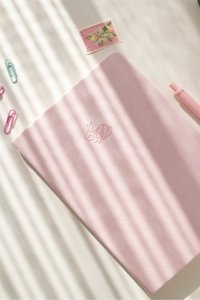 Matt Notebook A5 Noktalı Orta Boy Pembe Not Defteri