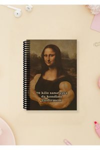 Namgo Mona Lisa A6 Çizgisiz Küçük Boy Çok Renkli Not Defteri