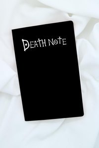 Anime Marketi Death Note A5 Çizgisiz Orta Boy Gri Not Defteri